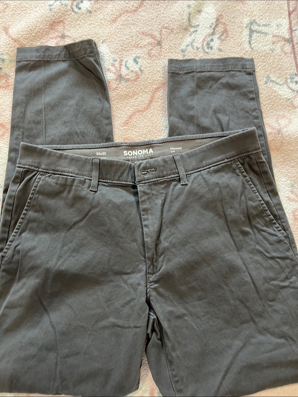 SONOMA Men's Flexwear Chino Pants in  Gray